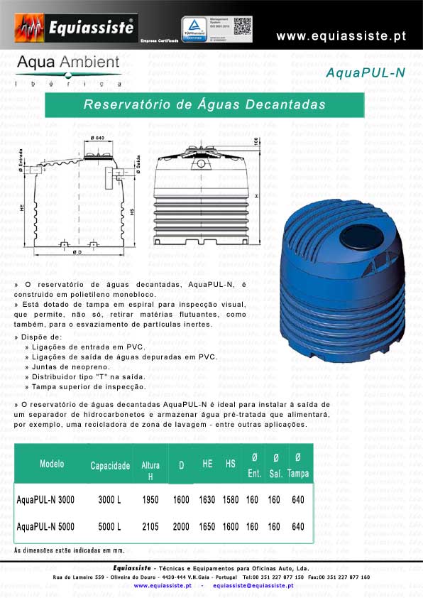 Aqua Ambient Portugal Separação Separadores de Hidrocarbonetos