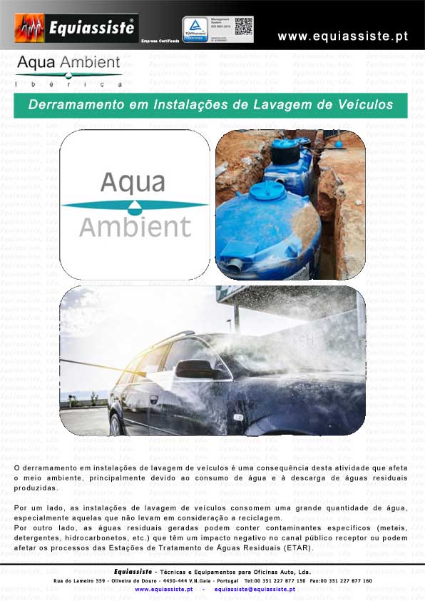 Aqua Ambient Portugal Separação Separadores de Hidrocarbonetos - obras lavagem veiculos
