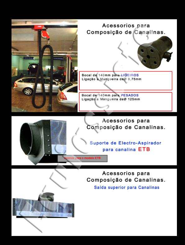 Extração de gases de escape para oficinas de automóveis