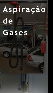 Extração de gases de escape para oficinas de automóveis
