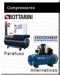 Compressores de parafuso, alternativos ou de palhetas