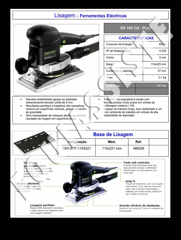 Festool - equipamentos para pintura e repintura automovel - ferramentas electricas e pneumaticas