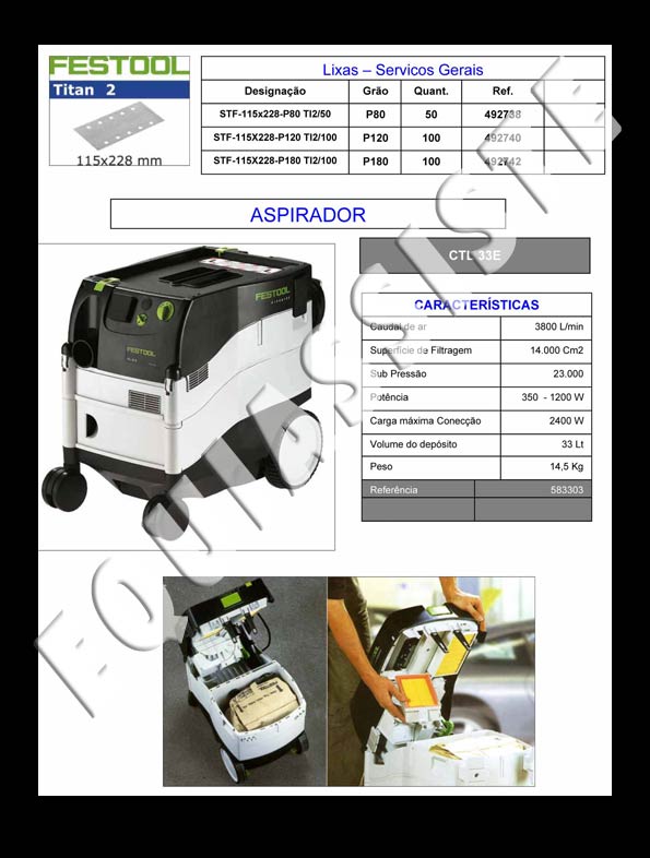 Festool - equipamentos para pintura e repintura automovel - ferramentas electricas e pneumaticas