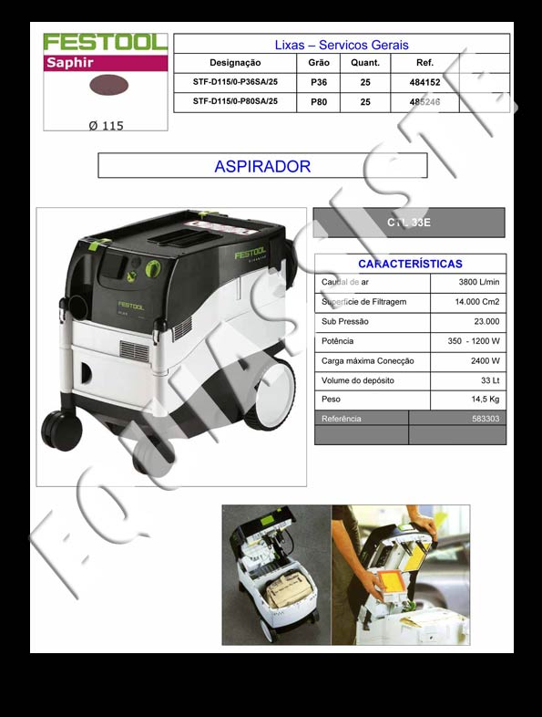 Festool - equipamentos para pintura e repintura automovel - ferramentas electricas e pneumaticas
