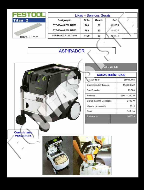 Festool - equipamentos para pintura e repintura automovel - ferramentas electricas e pneumaticas