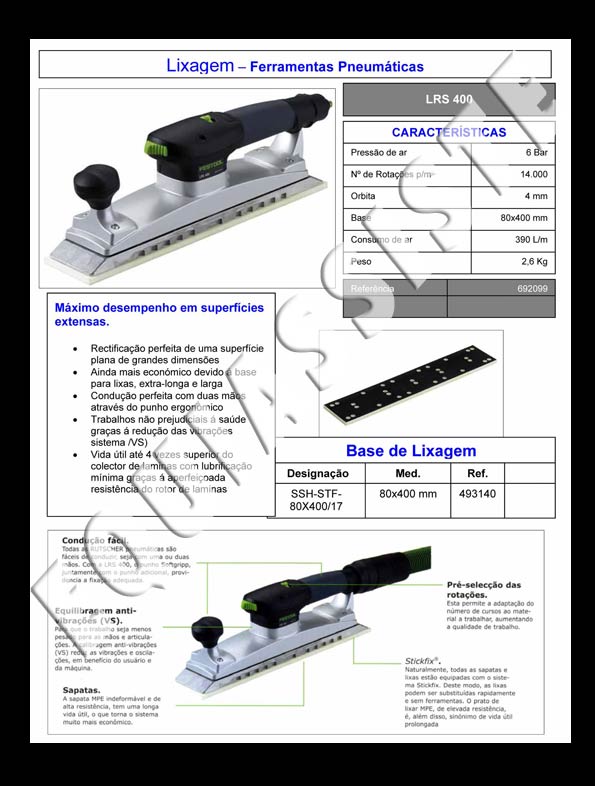 Festool - equipamentos para pintura e repintura automovel - ferramentas electricas e pneumaticas