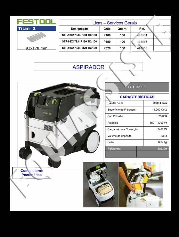 Festool - equipamentos para pintura e repintura automovel - ferramentas electricas e pneumaticas