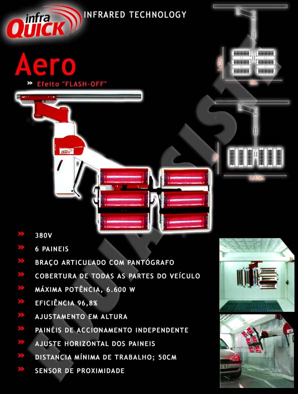 www.equiassiste.pt - Infra Quick - Secadores de infravermelhos onda curta para pintura ou repintura automovel