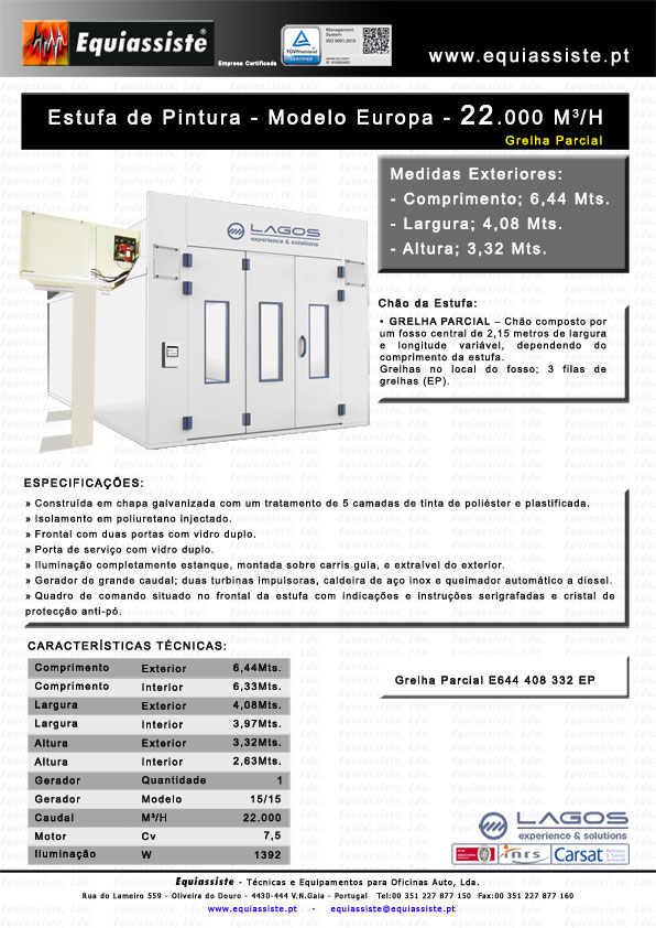 Lagos Portugal Estufa Cabina pintura automovel