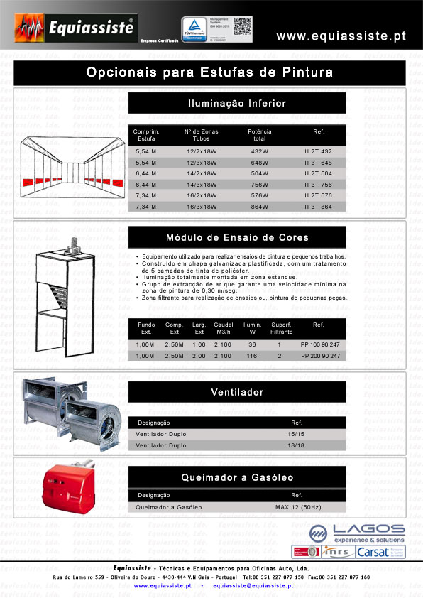 Lagos Portugal Cabina Estufa Pintura automovel Opcionais