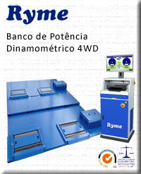 Ryme Banco de potência dinamométrico 4WD
