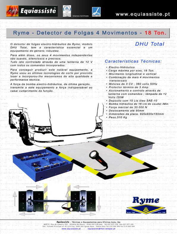 Venda de Equipamentos para Centros de Inspecção nova Legislação 2010