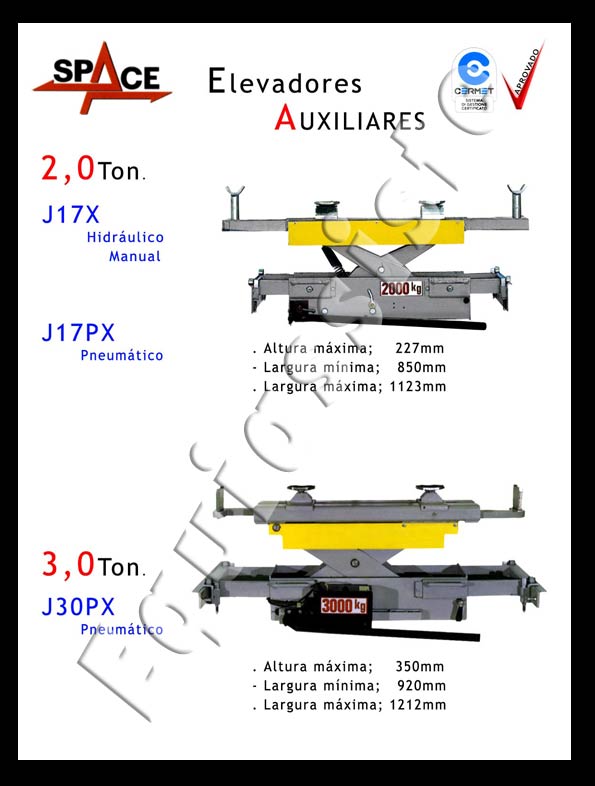 Macacos para elevadores de 4 colunas